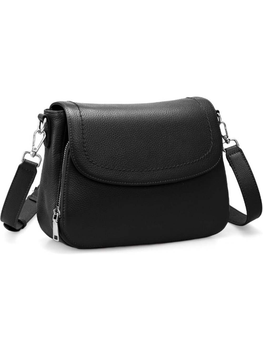 Genuine Leather Medium Crossbody Bag for Women | RFID Blocking, 8 Card Slots